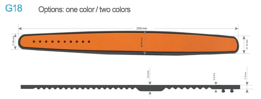 Customized Waterproof G Series G18 Silicone RFID Wristband Eco-Friendly NFC Bracelet 13.56MHz Hf &amp; 125kHz Lf