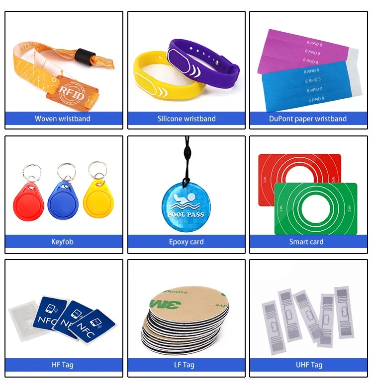 13.56MHz F08 Hf RFID Synthetic Paper Wristband/Bracelet for Festival